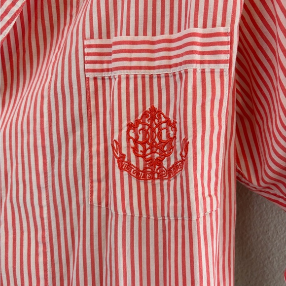 Rare Vintage Victoria's Secret Pink and White Striped Robe 80s/90s - Picture 2 of 3